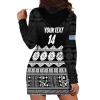 Fiji Tapa Rugby Custom Hoodie Dress Go Fijiana LT14 - Polynesian Pride