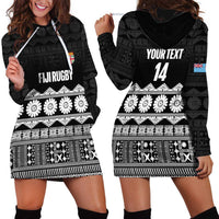 Fiji Tapa Rugby Custom Hoodie Dress Go Fijiana LT14 - Polynesian Pride