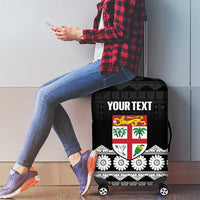 Fiji Tapa Rugby Custom Luggage Cover Go Fijiana - Polynesian Pride