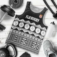 Fiji Tapa Rugby Custom Men Tank Top Go Fijiana - Polynesian Pride