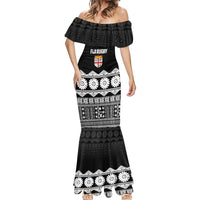Fiji Tapa Rugby Custom Mermaid Dress Go Fijiana - Polynesian Pride