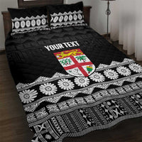 Fiji Tapa Rugby Custom Quilt Bed Set Go Fijiana - Polynesian Pride