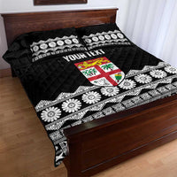 Fiji Tapa Rugby Custom Quilt Bed Set Go Fijiana - Polynesian Pride