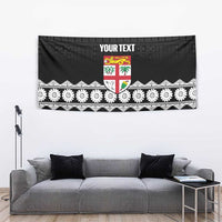 Fiji Tapa Rugby Custom Tapestry Go Fijiana - Polynesian Pride