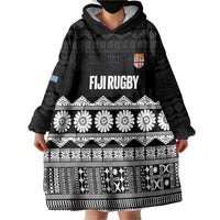 Fiji Tapa Rugby Custom Wearable Blanket Hoodie Go Fijiana - Polynesian Pride