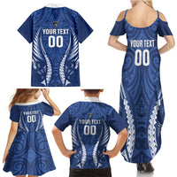 Auckland 2026 Rugby Custom Family Matching Summer Maxi Dress and Hawaiian Shirt NZ Maori Silver Fern LT14 - Polynesian Pride