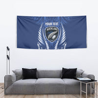 Auckland 2026 Rugby Custom Tapestry NZ Maori Silver Fern