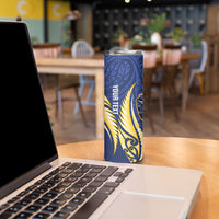 Bay of Plenty 2026 Rugby Custom Skinny Tumbler NZ Maori Silver Fern LT14 - Polynesian Pride