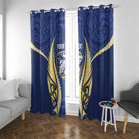 Bay of Plenty 2026 Rugby Custom Window Curtain NZ Maori Silver Fern