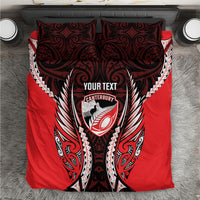 Canterbury 2026 Rugby Custom Bedding Set NZ Maori Silver Fern