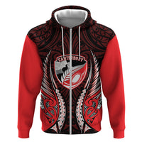Canterbury 2026 Rugby Custom Zip Hoodie NZ Maori Silver Fern