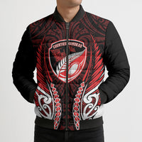 Counties Manukau 2026 Rugby Custom Bomber Puffer Jacket NZ Maori Silver Fern