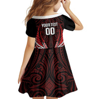 Counties Manukau 2026 Rugby Custom Family Matching Off The Shoulder Long Sleeve Dress and Hawaiian Shirt NZ Maori Silver Fern LT14 - Polynesian Pride