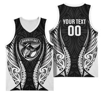 Hawke's Bay 2026 Rugby Custom Basketball Jersey NZ Maori Silver Fern
