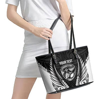 Hawke's Bay 2026 Rugby Custom Leather Tote Bag NZ Maori Silver Fern