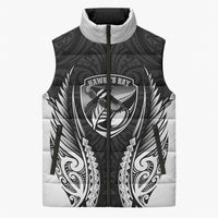 Hawke's Bay 2026 Rugby Custom Sleeveless Puffer Jacket NZ Maori Silver Fern