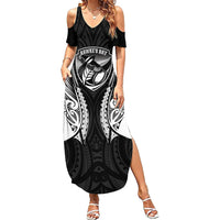 Hawke's Bay 2026 Rugby Custom Summer Maxi Dress NZ Maori Silver Fern