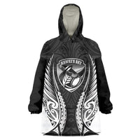 Hawke's Bay 2026 Rugby Custom Wearable Blanket Hoodie NZ Maori Silver Fern