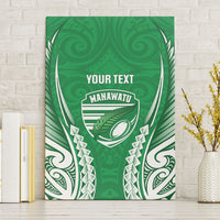 Manawatu 2026 Rugby Custom Canvas Wall Art NZ Maori Silver Fern