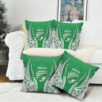 Manawatu 2026 Rugby Custom Pillow Cover NZ Maori Silver Fern
