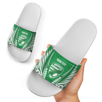 Manawatu 2026 Rugby Custom Slide Sandals NZ Maori Silver Fern