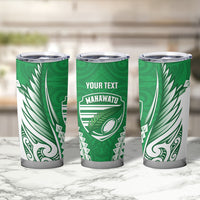 Manawatu 2026 Rugby Custom Tumbler Cup NZ Maori Silver Fern