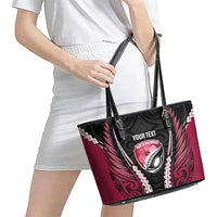North Harbour 2026 Rugby Custom Leather Tote Bag NZ Maori Silver Fern
