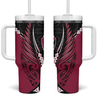 North Harbour 2026 Rugby Custom Tumbler With Handle NZ Maori Silver Fern