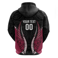 North Harbour 2026 Rugby Custom Zip Hoodie NZ Maori Silver Fern