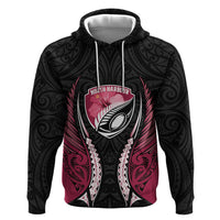 North Harbour 2026 Rugby Custom Zip Hoodie NZ Maori Silver Fern