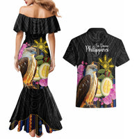 Kadayawan Philippines Couples Matching Mermaid Dress and Hawaiian Shirt Filipino Eagle Happy 39th Anniversary LT14 - Polynesian Pride