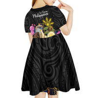 Kadayawan Philippines Kid Short Sleeve Dress Filipino Eagle Happy 39th Anniversary LT14 - Polynesian Pride