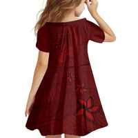 Oxblood Polynesia Family Matching Off Shoulder Maxi Dress and Hawaiian Shirt Hawaiian Tribal Hammerhead Shark Tattoo LT14 - Polynesian Pride