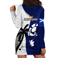 Fiji And Scotland Rugby Hoodie Dress Fijian Tapa Pattern With Thistle LT14 - Polynesian Pride
