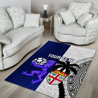 Custom Fiji And Scotland Rugby Area Rug Fijian Tapa Pattern With Thistle LT14 - Polynesian Pride