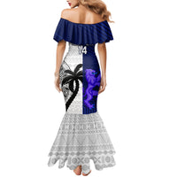 Custom Fiji And Scotland Rugby Mermaid Dress Fijian Tapa Pattern With Thistle LT14 - Polynesian Pride