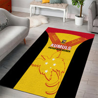Custom Papua New Guinea Rubgby Area Rug Pacific 2023 Go PNG Kumuls LT14 - Polynesian Pride