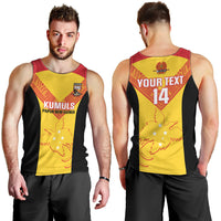 Custom Papua New Guinea Rubgby Men Tank Top Pacific 2023 Go PNG Kumuls LT14 - Polynesian Pride