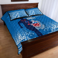 Samoa Rugby Quilt Bed Set Pacific 2023 Go Toa Samoa LT14 - Polynesian Pride