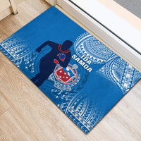 Samoa Rugby Rubber Doormat Pacific 2023 Go Toa Samoa LT14 - Polynesian Pride