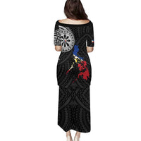 Philippines Strong Family Matching Puletasi and Hawaiian Shirt Filipino Map Polynesian Tattoo LT14 - Polynesian Pride