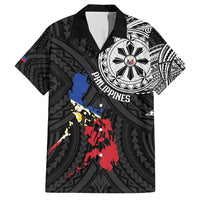 Philippines Strong Family Matching Short Sleeve Bodycon Dress and Hawaiian Shirt Filipino Map Polynesian Tattoo - Polynesian Pride