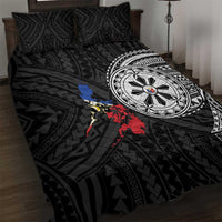 Philippines Strong Quilt Bed Set Filipino Map Polynesian Tattoo - Polynesian Pride