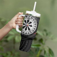 Philippines Strong Tumbler With Handle Filipino Map Polynesian Tattoo - Polynesian Pride