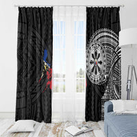 Philippines Strong Window Curtain Filipino Map Polynesian Tattoo - Polynesian Pride