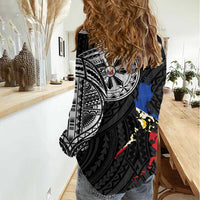 Philippines Strong Women Casual Shirt Filipino Map Polynesian Tattoo - Polynesian Pride