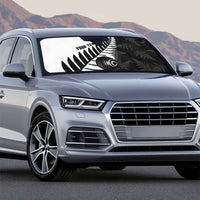 New Zealand Lawn Bowls Custom Auto Sun Shade Aotearoa Silver Fern - Polynesian Pride