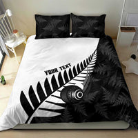 New Zealand Lawn Bowls Custom Bedding Set Aotearoa Silver Fern - Polynesian Pride