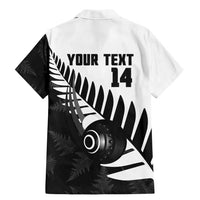 New Zealand Lawn Bowls Custom Family Matching Mermaid Dress and Hawaiian Shirt Aotearoa Silver Fern - Polynesian Pride