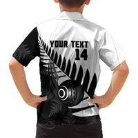 New Zealand Lawn Bowls Custom Hawaiian Shirt Aotearoa Silver Fern - Polynesian Pride